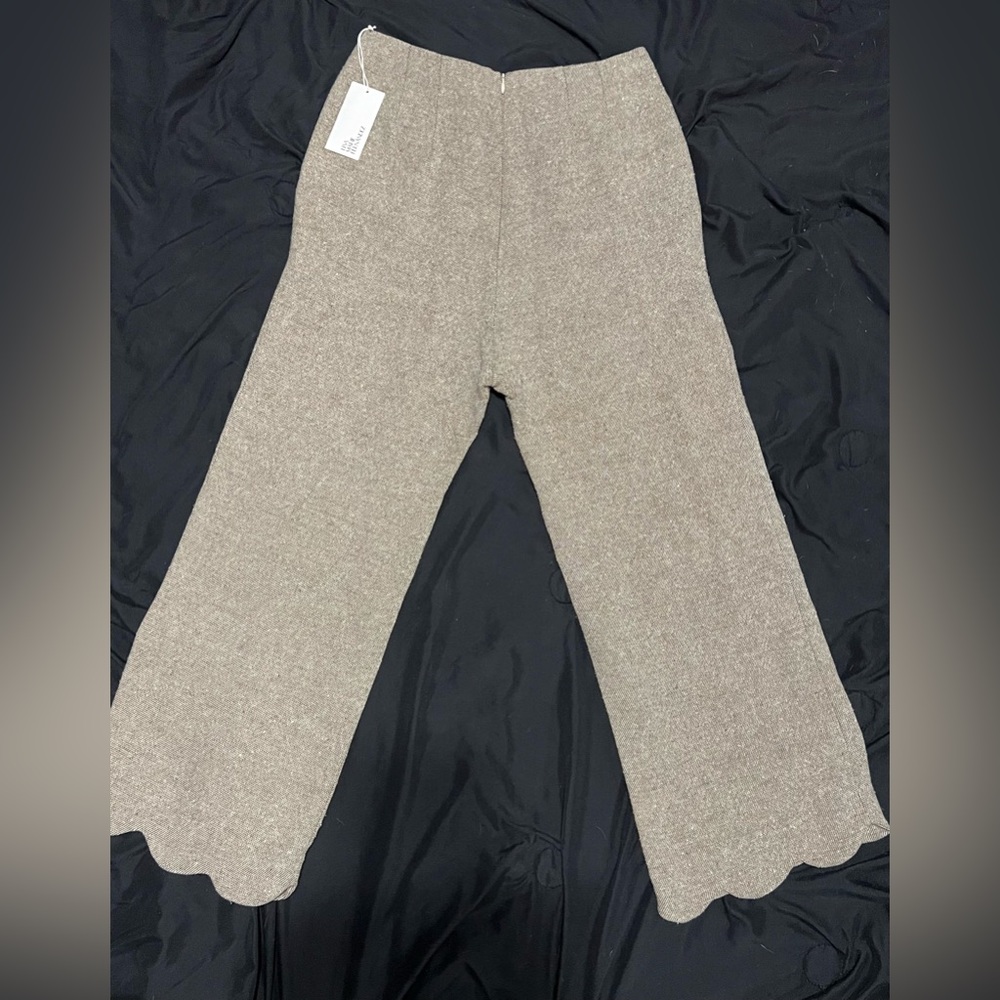 NWT Lisa Marie Fernandez tweed scallop pants bottoms resort from Anthropologie
